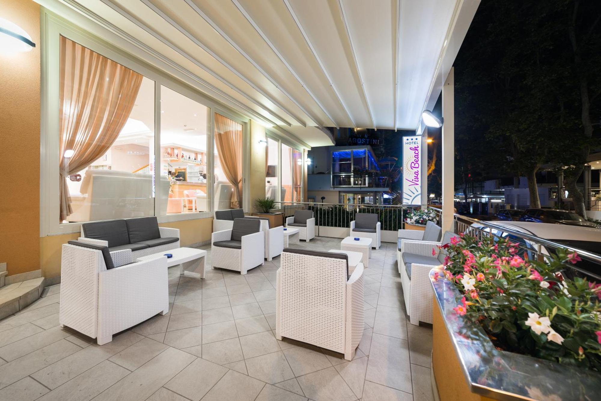 Viva Beach Hotel Римини Экстерьер фото